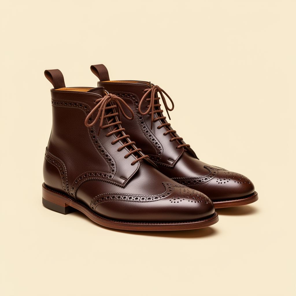 Brogue Leather Boots